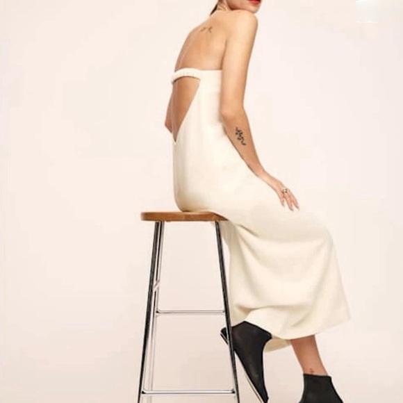 Reformation Nino Dress in Fior Di Latte Strapless Women’s Size 8 - Picture 2 of 12